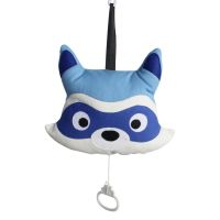 Baby Handmade Raccoon Animal Pull String Musical Box Appease Toy for Crib Stroller Travel