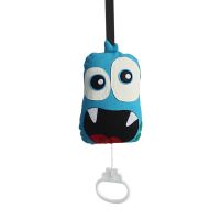 Baby Handmade Laughing Monster Pull String Musical Box for Crib Stroller Travel Appease