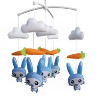 Wind-up Musical Mobile, Baby Gift Creative Hanging Toys [Rabbit and Carrot]