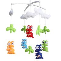 Baby Boy & Girl Bedding Rattle Toy, Baby Gift, Infant Bed Bell [Baby Dinosaur]