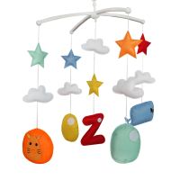 Baby Crib Mobile with Hanging Decor Toys, Colorful Room Decor, Newborn Gift