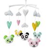 [Cute Pandas]Baby Crib Mobile Bed Bell, Handmade Gift, Colourful Baby Toy