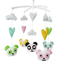 [Cute Pandas]Baby Crib Mobile Bed Bell, Handmade Gift, Colourful Baby Toy