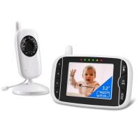 With Night Vision And Temperature Sensor 3.2 Inch Screen Baby Camera Monitor