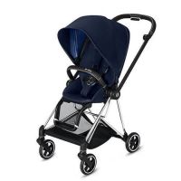 CYBEX Mios 3-in-1 Travel System Chrome with black details Baby Stroller â€“ Indigo Blue