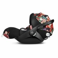 CYBEX Spring Blossom Cloud Q with SensorSafe Infant Car Seat - Black