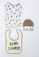 "Happy Camper" 3 Piece Baby Gift Set