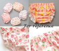 Baby Girls 4 Pack Bloomer Shorts Ruffle Newborn Toddler Diaper Covers Briefs - Cute Carrot