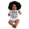 RBG Reborn Baby Doll 22 Inches Lifelike Newborn Sweet Afro African American Baby Vinyl Reborn Baby Doll Gift Toy for Children